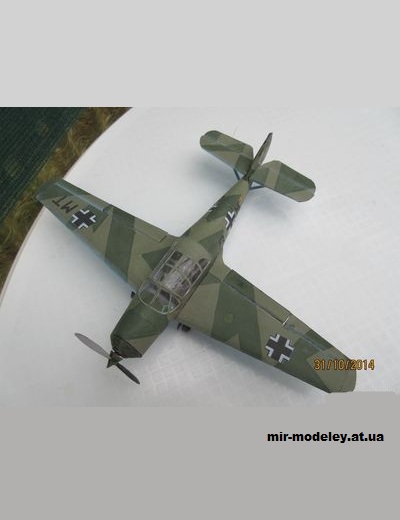 №13910 - Messerschmitt Bf.108 Taifun (Rudolf Heger) из бумаги