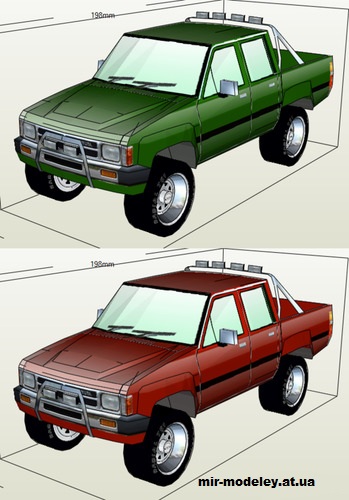 №14078 - Toyota Hilux N60 Double Cab (Модели от Евгения 