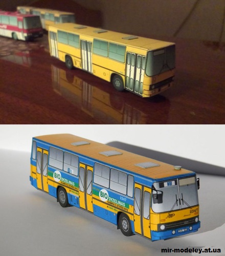 №14013 - Икарус 260/263 - версия 2 / Ikarus 260/263 version 2 [Petr Kudrej PK026] из бумаги