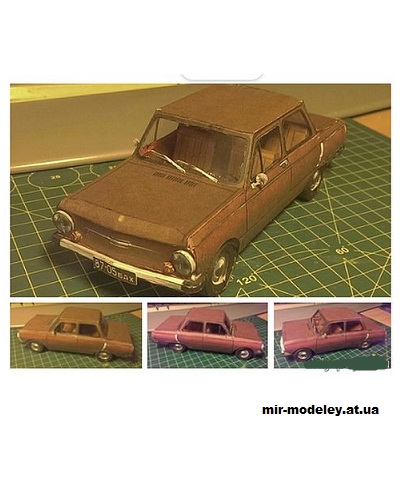 №14085 - ЗАЗ-968А «Запорожец» (Евгений Шамов) из бумаги