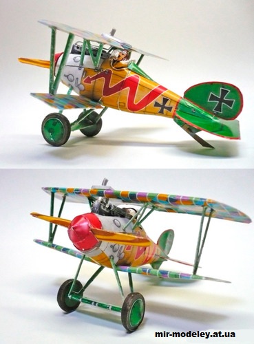 №14049 - Истребитель Albatros D.V SD Style (Propeller Factory) из бумаги