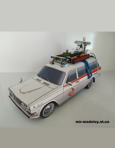 №14083 - ГАЗ-24-02 «Ecto-1» (Евгений Шамов - Алексей Киржаев - Paper-Replika) из бумаги