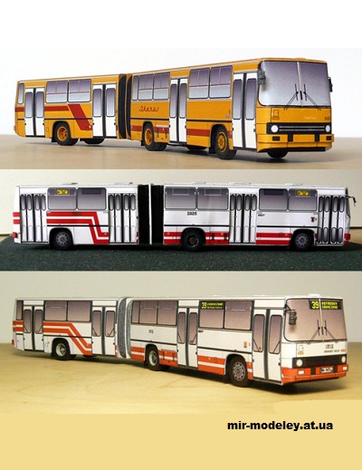 №14005 - Икарус 280-283 / Ikarus 280-283 (Petr Kudrej PK022 - Andrej Priehradny) из бумаги