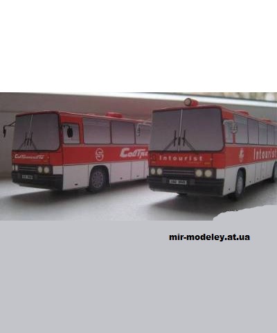 №14017 - Икарус 250 / Ikarus 250 (7 вариантов) [Petr Kudrej - Bobkow] из бумаги