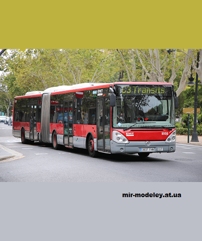 №14021 - Междугородный автобус Irisbus Citelis L/Citelis 18M [Petr Kudrej PK029] из бумаги