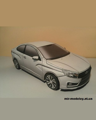 №14153 - Lada Vesta купе - 6 вариантов цвета кузова (Алексей Киржаев) из бумаги