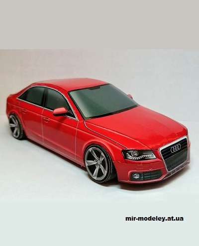 №14180 - Audi A4 B8 (Paper Car Tuning) из бумаги
