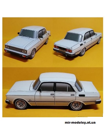 №14173 - АЗЛК-2140 SL (Кардан Покрышкин - Алексей Киржаев) из бумаги