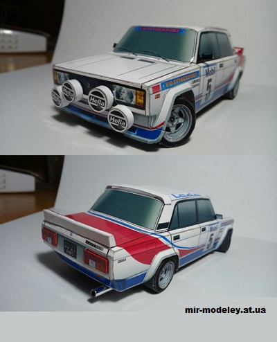 №14116 - ВАЗ-2105 VFTS (Денис Махнев и Алексей Киржаев) из бумаги