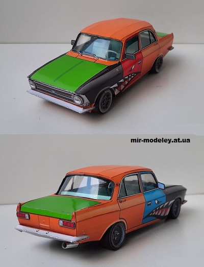 №14179 - Иж-412 (Кардан Покрышкин - Алексей Киржаев) из бумаги