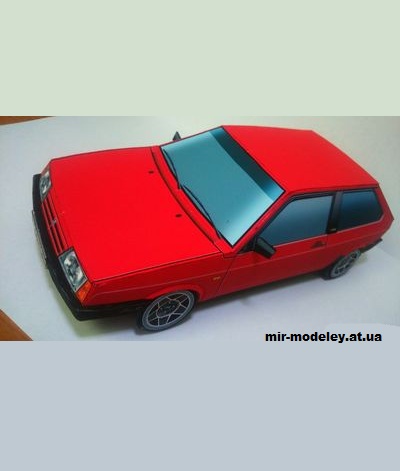 №14125 - ВАЗ-2108 и ВАЗ-2109 (14 вариантов раскраски корпуса) из бумаги