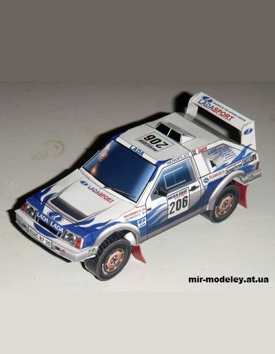 №14129 - Lada Samara T3 Master Rally 1995 (Paper Car Tuning) из бумаги