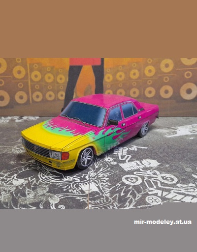 №14169 - ГАЗ-31029 «Волга» в ливрее Степана Скаро (Игорь Фёдоров - Алексей Киржаев - Сергей Пастовенский) из бумаги