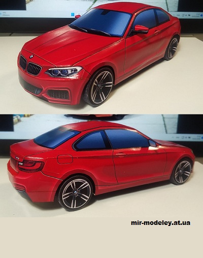 №14185 - BMW M2 F22 (Антон Деревянко - Алексей Киржаев) из бумаги