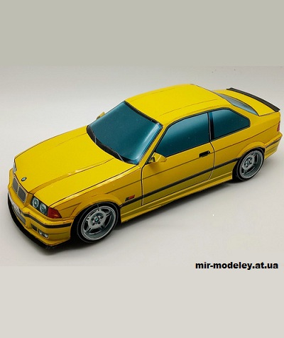 №14188 - BMW M3 (E36) coupe (Paper Car Tuning) из бумаги