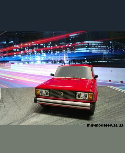 №14110 - ВАЗ-2105 (11 вариантов раскраски) (Алексей Киржаев и Денис Махнёв) из бумаги