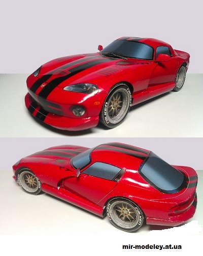 №14193 - Dodge Viper GTS (Paper Car Tuning / Hitoshi Shinozaki) из бумаги