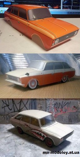 №14177 - Иж-21251 «Комби» (7 вариантов цвета кузова+салон) из бумаги