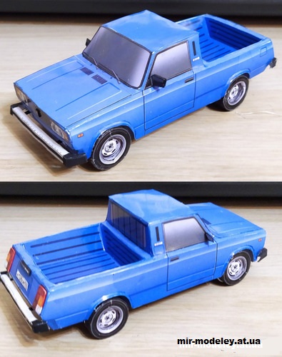 №14109 - ВАЗ-21043-33 (Денис Махнёв - Алексей Киржаев - Сергей Пастовенский) из бумаги