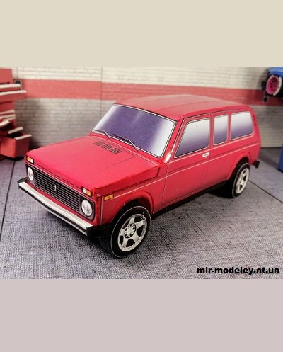 №14145 - ВАЗ-2129 «Нива» (Алексей Киржаев) из бумаги
