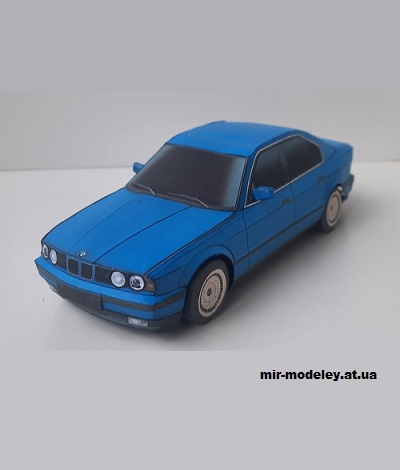 №14184 - BMW e34 (Paper Car Tuning) из бумаги