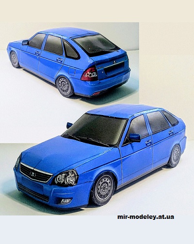 №14160 - Лада Приора хэтчбек (Алексей Киржаев и Тимофей Демьяненко) из бумаги