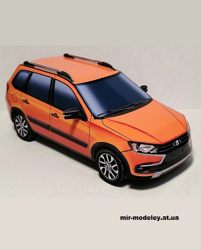 №14157 - Lada Granta FL (Paper car tuning) из бумаги