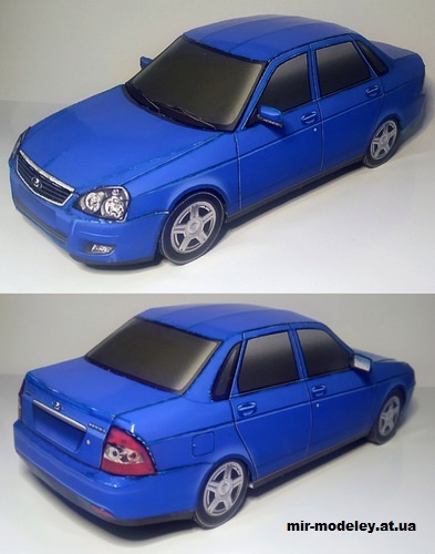 №14159 - Лада Приора седан (Алексей Киржаев и Тимофей Демьяненко) из бумаги