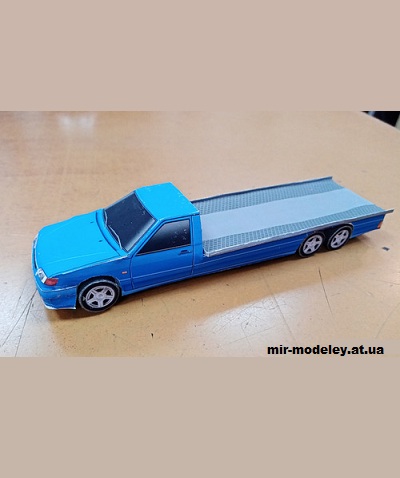 №14140 - ВАЗ-2115 «Эвакуатор» (Денис Моховцов, Алексей Киржаев и Сергей Пастовенский) из бумаги