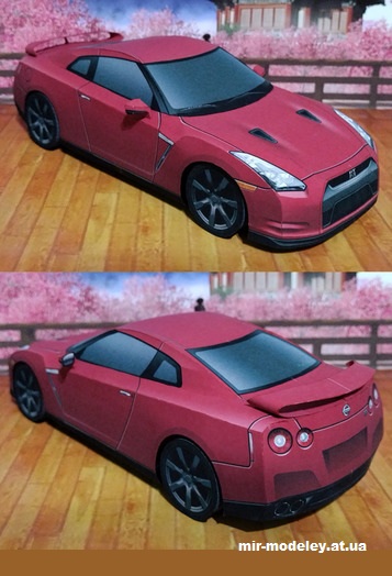 №14226 - Nissan GT-R R35 (Paper Car Tuning) из бумаги