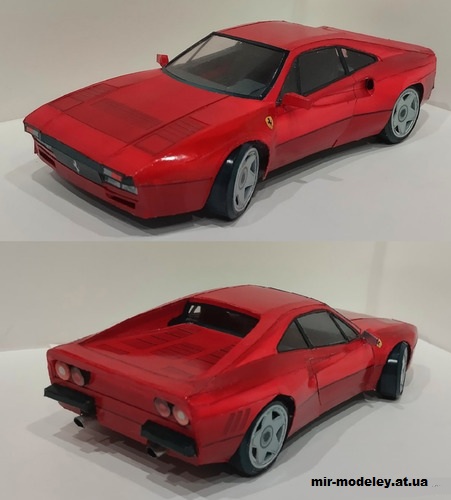 №14243 - Ferrari GTO 288 (Alex Vibe - Paper car tuning) из бумаги