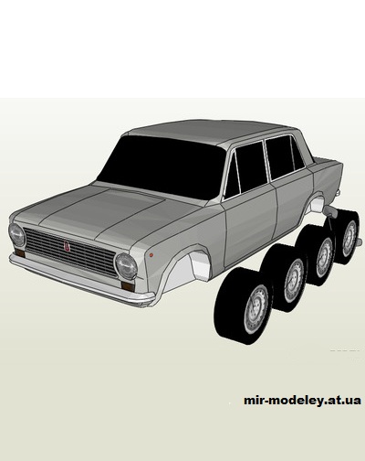 №14268 - ВАЗ-2101 (МБА) из бумаги