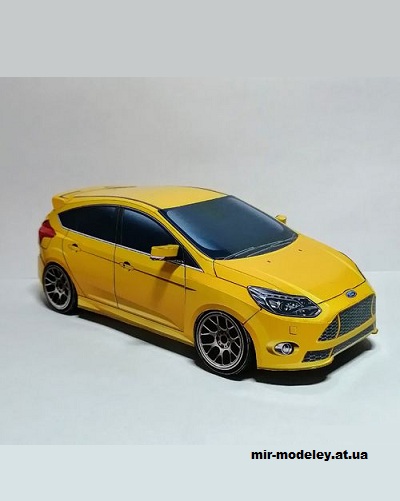 №14199 - Ford Focus 3 (Paper Car Tuning) из бумаги
