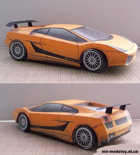 №14205 - Lamborghini Gallardo LP 560 (Алексей Киржаев) из бумаги