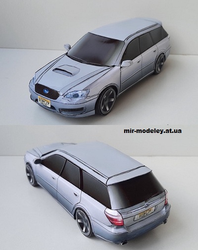 №14262 - Subaru Legacy B13 Wagon 2008 (Alex Vibe - Paper Car Tuning) из бумаги