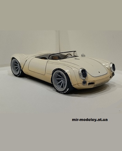 №14255 - Porsche 550 Spyder Restomode (Alex Vibe - Paper Car Tuning) из бумаги