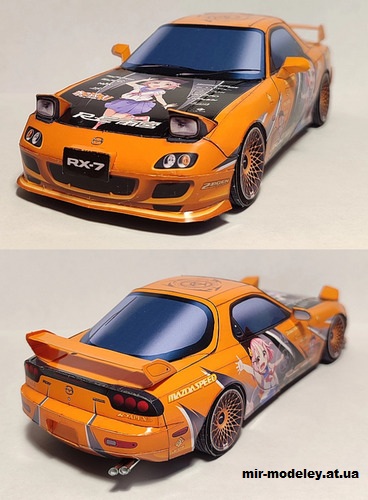 №14206 - Mazda RX-7 (Paper car tuning) из бумаги