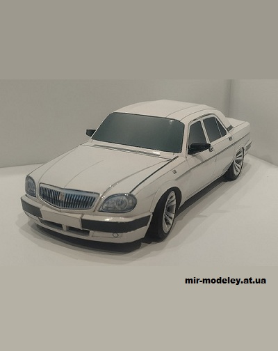 №14237 - ГАЗ-31105 «Волга» (Alex Vibe - Paper car tuning) из бумаги