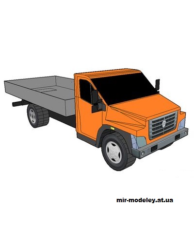 №14281 - ГАЗон Next / GAZon «Next» (МБА) из бумаги