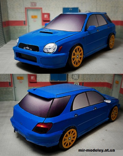 №14258 - Subaru Impreza WRX G11 (Alex Vibe - Paper car tuning) из бумаги