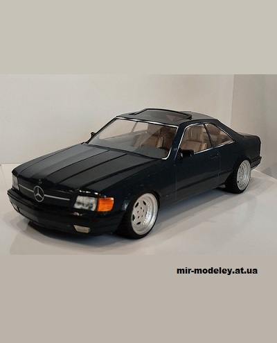 №14252 - Mercedes-Benz W126 560SEC (Alex Vibe - Paper car tuning) из бумаги