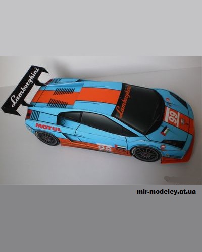 №14204 - Lamborghini Gallardo LP 560 Gulf racing (kirzik) из бумаги