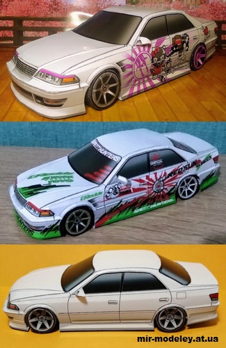 №14230 - Toyota Mark II JZX100 (Андрей Русанов - Алексей Киржаев) из бумаги