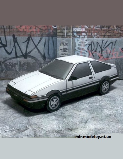№14232 - Toyota Sprinter Trueno AE86 (Paper Car Tuning) из бумаги