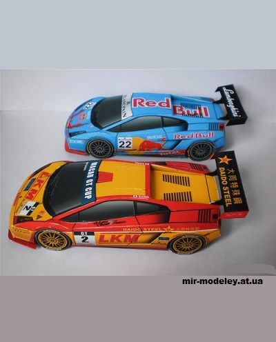 №14203 - Lamborghini Gallardo LP 560 (kirzik) из бумаги