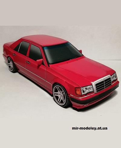 №14210 - Mercedes-Benz W124 E500 «Волчок» (Кардан Покрышкин - Алексей Киржаев) из бумаги