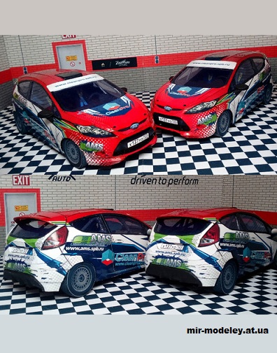 №14198 - Ford Fiesta R2 (Paper car tuning) из бумаги