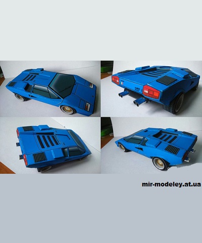 №14200 - Lamborghini Countach (Алексей Киржаев) из бумаги