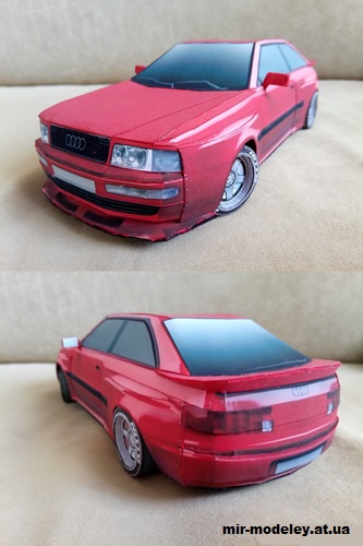 №14292 - Audi S2 Coupe - 9 цветов кузова (Даня Ермолаев - МБА) из бумаги