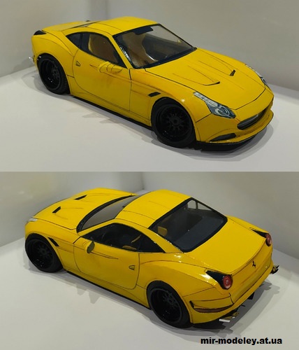 №14241 - Ferrari California (Alex Vibe - Paper car tuning) из бумаги